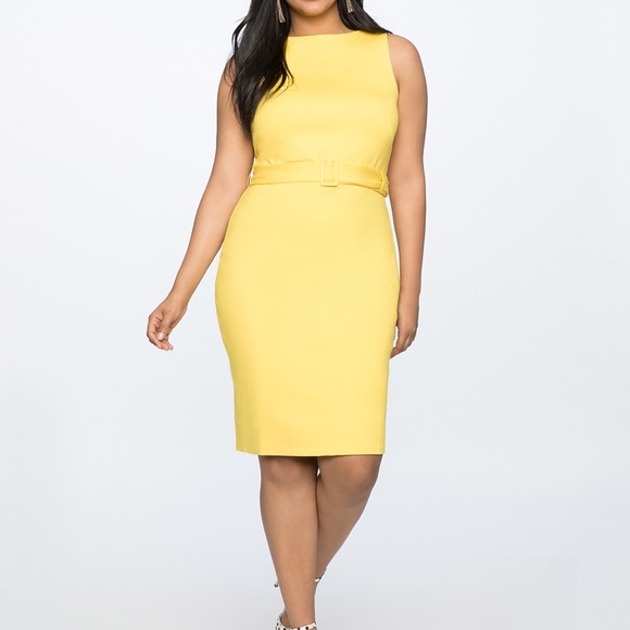 NWT Eloquii Belted Sheath Dress - Picture 3 of 3